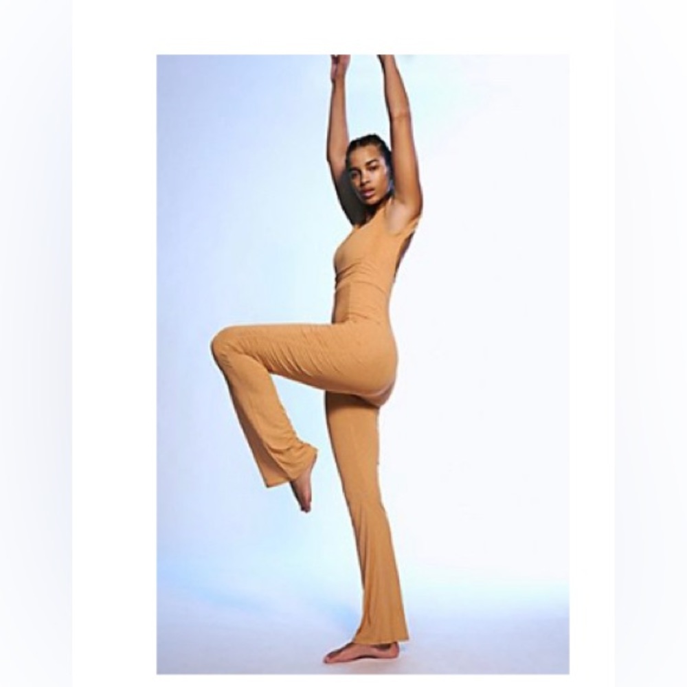 Free People Movement Orange Romper
